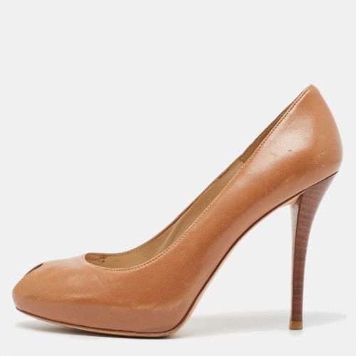 Leather Peep Toe Pumps Size 38.5 - Stuart Weitzman - Modalova