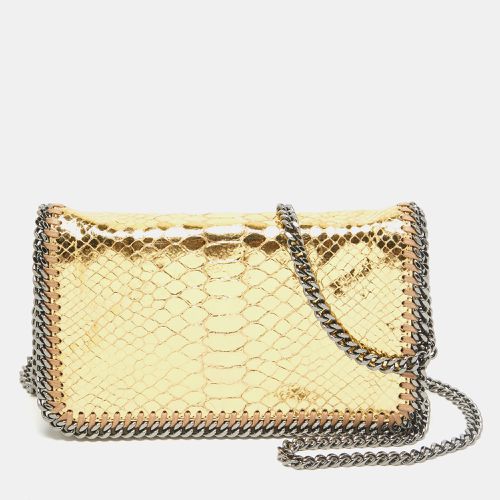 Faux Snakeskin Leather Falabella Flap Crossbody Bag - Stella McCartney - Modalova