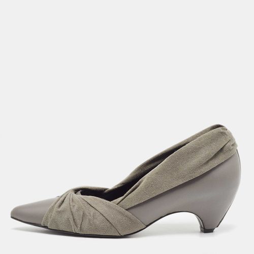 Faux Leather and Pleated Faux Suede Pumps Size 36 - Stella McCartney - Modalova