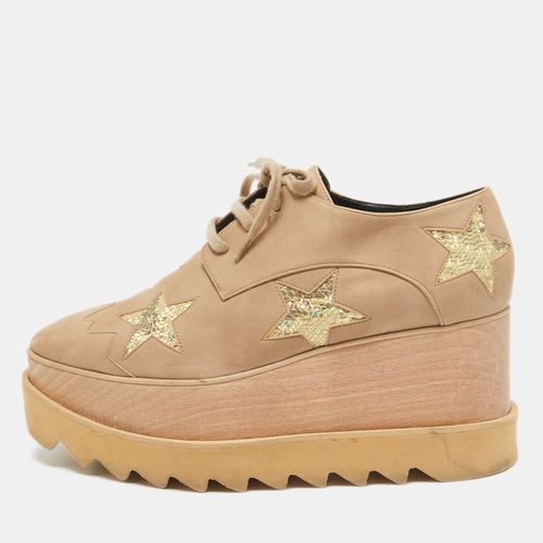 Nubuck Leather Elyse Star Wedge Sneakers Size 37 - Stella McCartney - Modalova