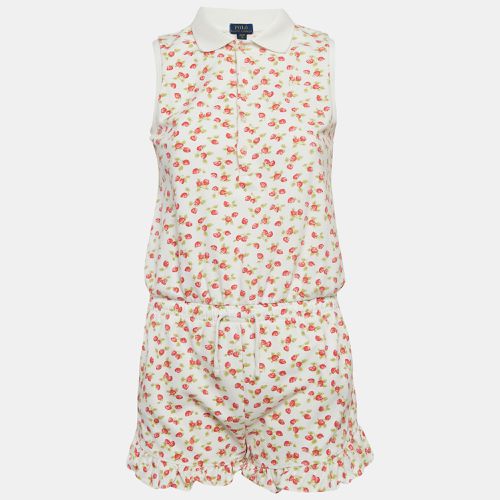 Strawberry Print Pique Cotton Playsuit XL - Polo Ralph Lauren - Modalova