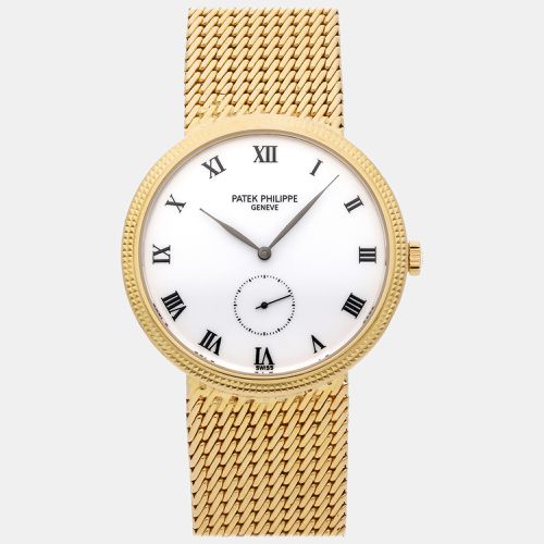 K Yellow Gold Calatrava Manual Winding Women's Wristwatch 33 mm - Patek Philippe - Modalova