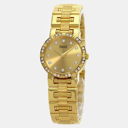 Champagne 18k Yellow Dancer 80564K81 Quartz Women's Wristwatch 23 mm - Piaget - Modalova