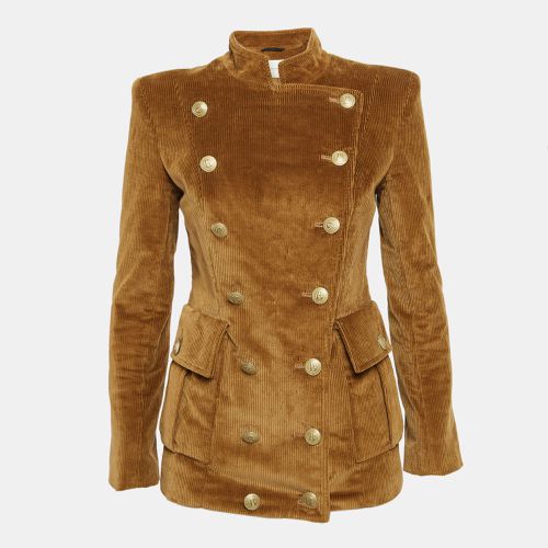 Corduroy Double Breasted Jacket S - Pierre Balmain - Modalova