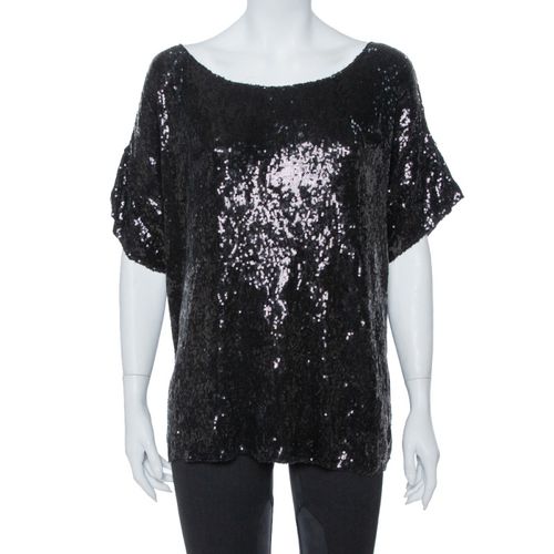 Sequin Embellished Oversized Knit Top M - Pierre Balmain - Modalova