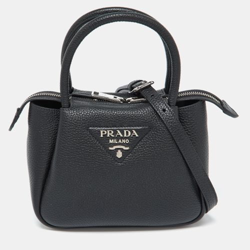 Vitello Daino Soft Leather Mini Top Zip Bag - Prada - Modalova