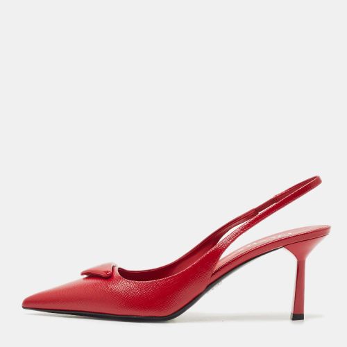 Patent Leather Slingback Pumps Size 39.5 - Prada - Modalova