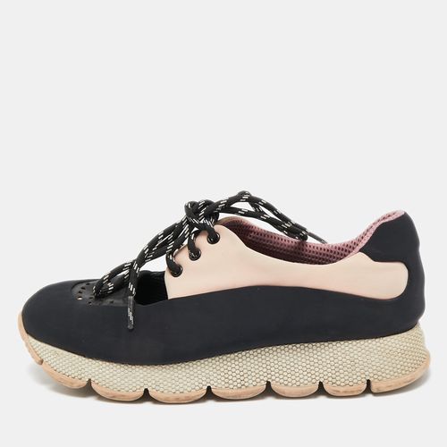 Pink Neoprene Cut Out Low Top Sneakers Size 39 - Prada Sport - Modalova