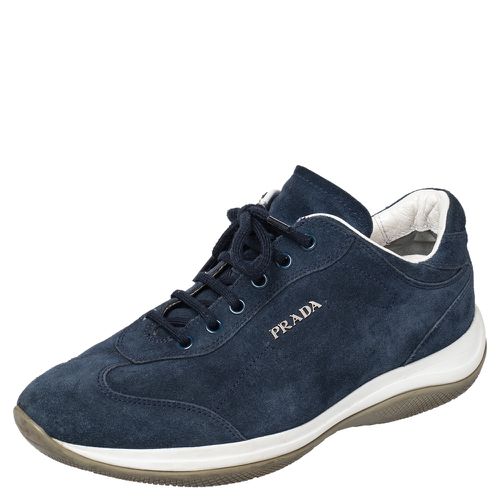 Suede Low Top Sneakers Size 36.5 - Prada Sport - Modalova