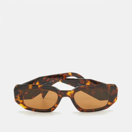 Tortoise Gradient SPR17W Symbole Rectangular Sunglasses - Prada - Modalova