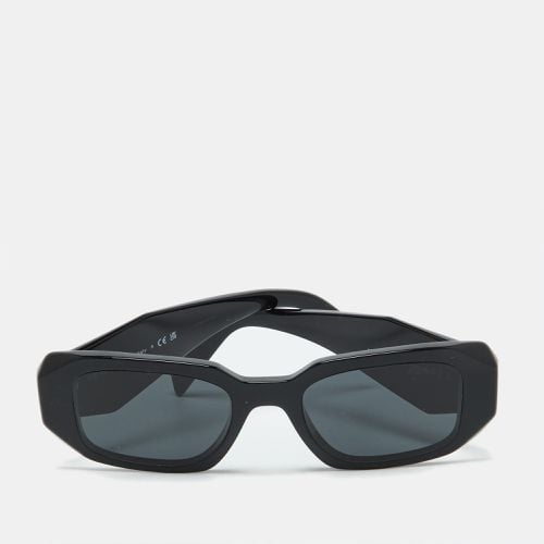 Black/Slate SPR17W Symbole Rectangular Sunglasses - Prada - Modalova