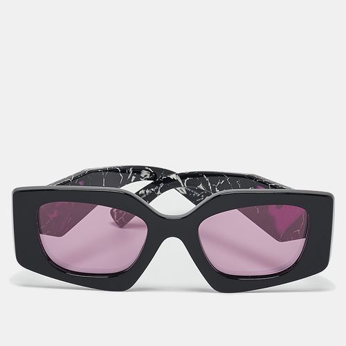 Black/ SPR15Y Symbole Rectangle Sunglasses - Prada - Modalova