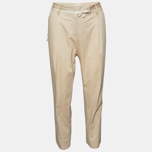 Cotton Tapered Leg Trousers M - Prada - Modalova