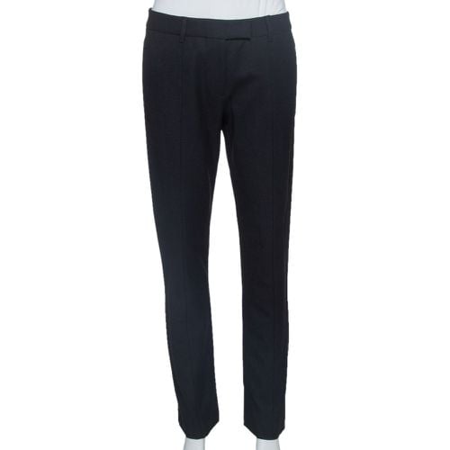 Prada Black Wool Tapered Trousers M - Prada - Modalova