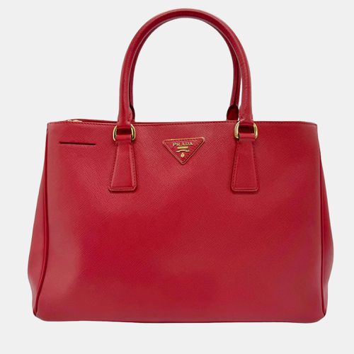 Leather Large Galleria Tote Bag - Prada - Modalova