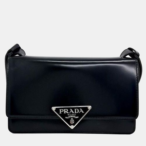 Prada Emblem Brushed Shoulder Bag - Prada - Modalova