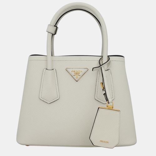 Double Saffiano Leather Mini Bag - Prada - Modalova