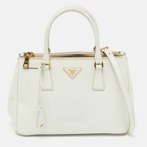 Saffiano Leather Medium Galleria Double Zip Tote - Prada - Modalova