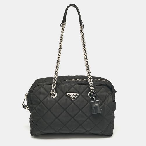 Quilted Nylon Bauletto Satchel - Prada - Modalova