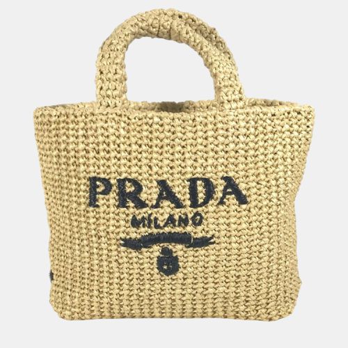 Straw Bag natural Tote Bag - Prada - Modalova