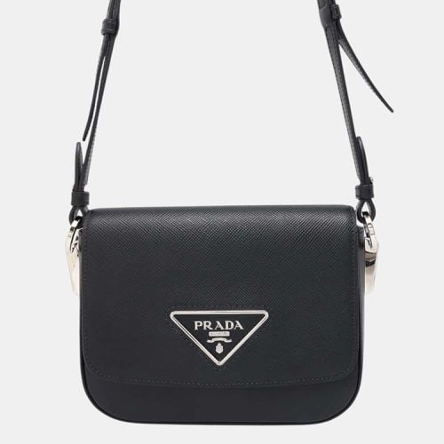 Saffiano Leather Identity Shoulder Bag - Prada - Modalova