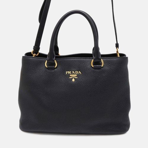 Prada Black Leather Handbag - Prada - Modalova