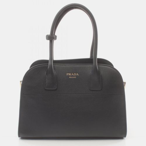 Leather SOFT GLAIN Medium Tote Bag - Prada - Modalova