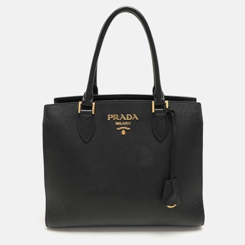 Prada Black Saffiano Leather Tote - Prada - Modalova