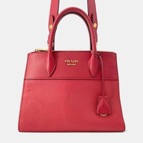 Saffiano Leather Paradigm Handbag - Prada - Modalova