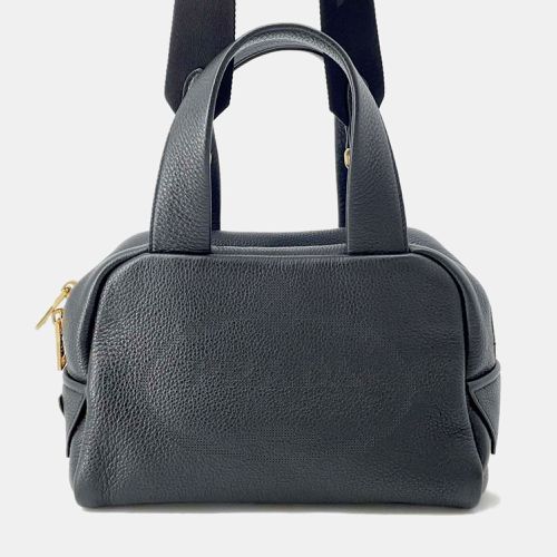 Calf Leather Punching Logo Handbag - Prada - Modalova