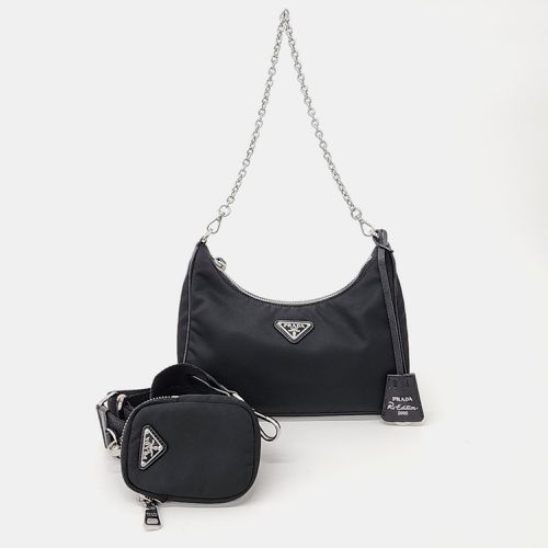 Nylon Tesuto Chain Strap Hobo Bag - Prada - Modalova