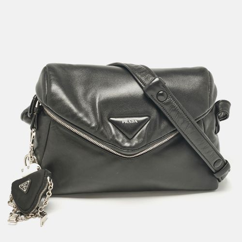 Leather Signaux Shoulder Bag - Prada - Modalova