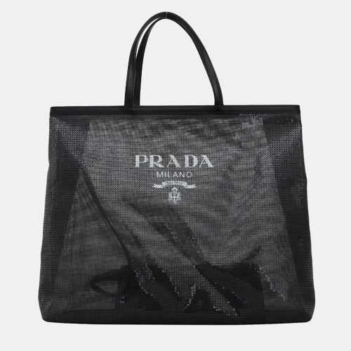 Prada Sequin Mesh Shopping Bag - Prada - Modalova