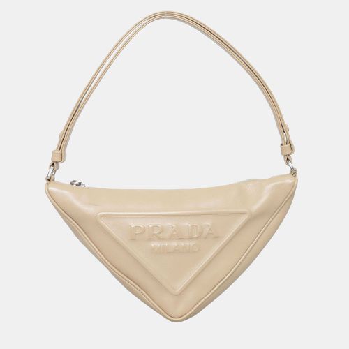 Prada Leather Triangle Pouch Bag - Prada - Modalova