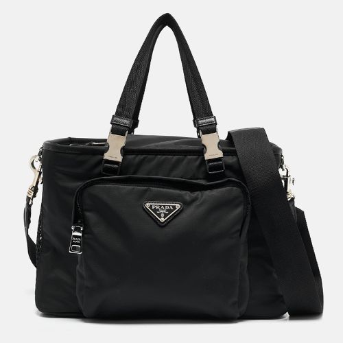 Re-Nylon and Leather Pet Bag - Prada - Modalova