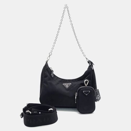 Fabric Tesuto Chain Strap Hobo Bag - Prada - Modalova