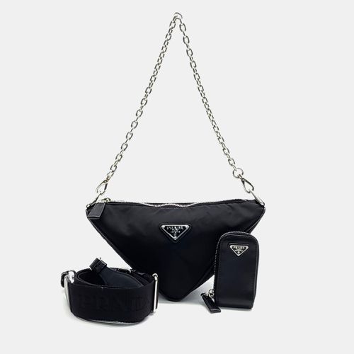 Fabric Triangle Shoulder Bag - Prada - Modalova