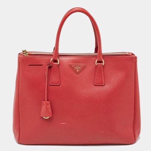 Saffiano Lux Leather Large Galleria Double Zip Tote - Prada - Modalova