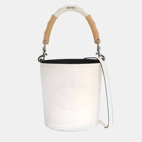 City Calfskin Tambour Bucket Bag - Prada - Modalova