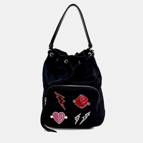 Nylon Embellished Tessuto Bucket Bag - Prada - Modalova