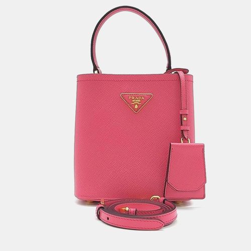 Saffiano Pannier Tote and Shoulder Bag - Prada - Modalova