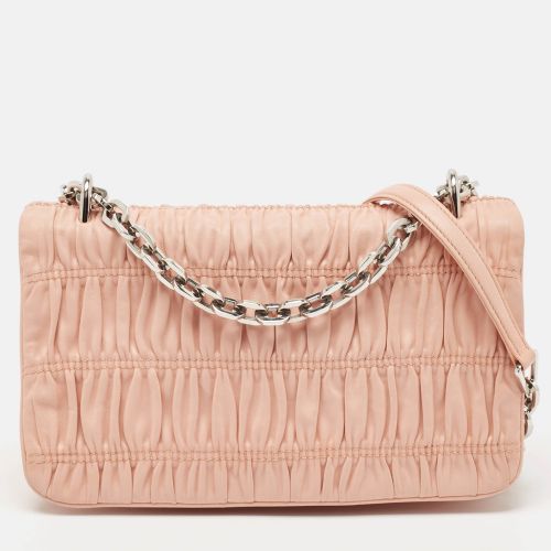 Nappa Gaufre Leather Chain Shoulder Bag - Prada - Modalova