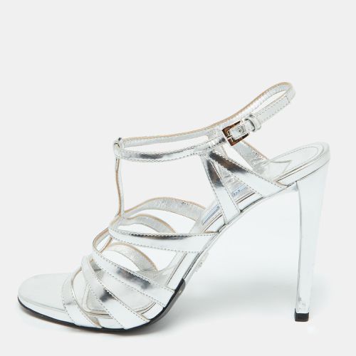 Leather Ankle Strap Sandals Size 39 - Prada - Modalova