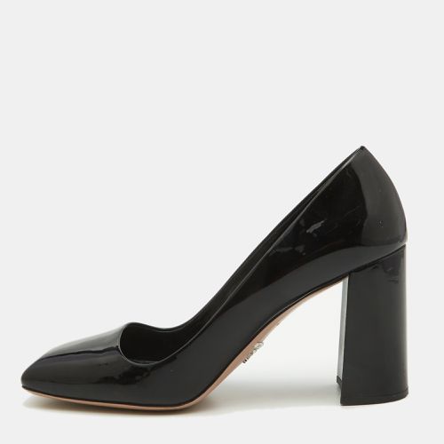 Patent Leather Block Heel Pumps Size 38 - Prada - Modalova