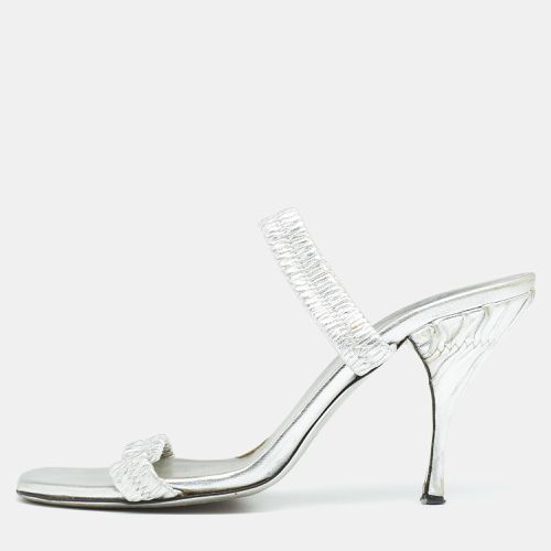 Leather Slide Sandals Size 37.5 - Prada - Modalova