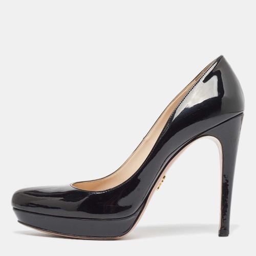 Patent Leather Platform Pumps Size 38.5 - Prada - Modalova