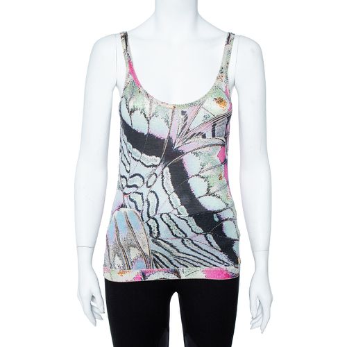 Print Silk Knitted Tank Top L - Roberto Cavalli - Modalova