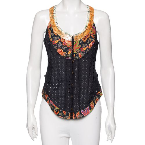 Eyelet Cotton & Sequin Embellished Detailed Vest M - Roberto Cavalli - Modalova