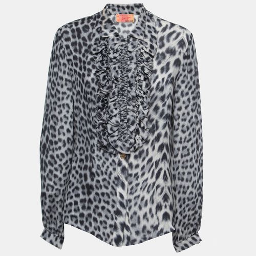 Animal Printed Ruffled Blouse M - Roberto Cavalli - Modalova