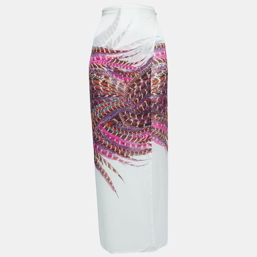 Print Silk Tie Front Cape M - Roberto Cavalli - Modalova